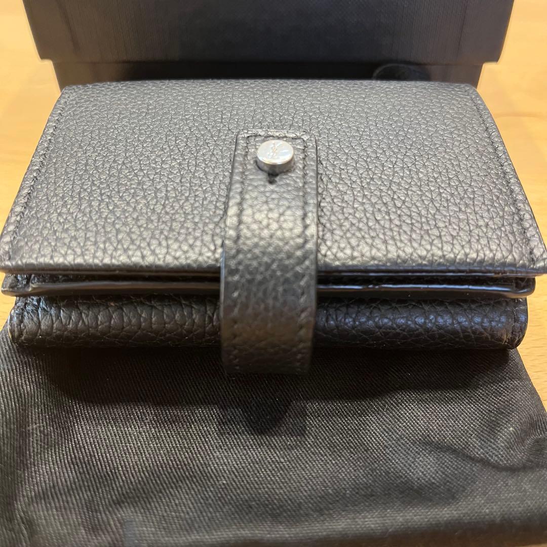 サンローラン YSL SAINT LAURENT ブラック三つ折り財布　正規品