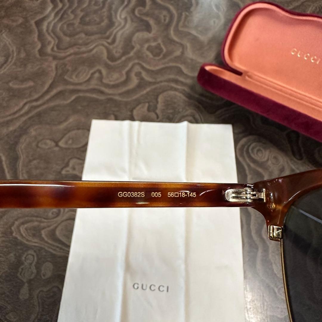 GUCCI ブラウン サングラス ケース付き