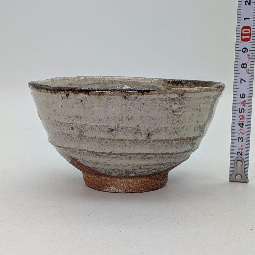 唐津焼 茶盌 四方桟共箱？共布？付き 抹茶碗 抹茶茶碗 茶道具 茶器 食器 在銘
