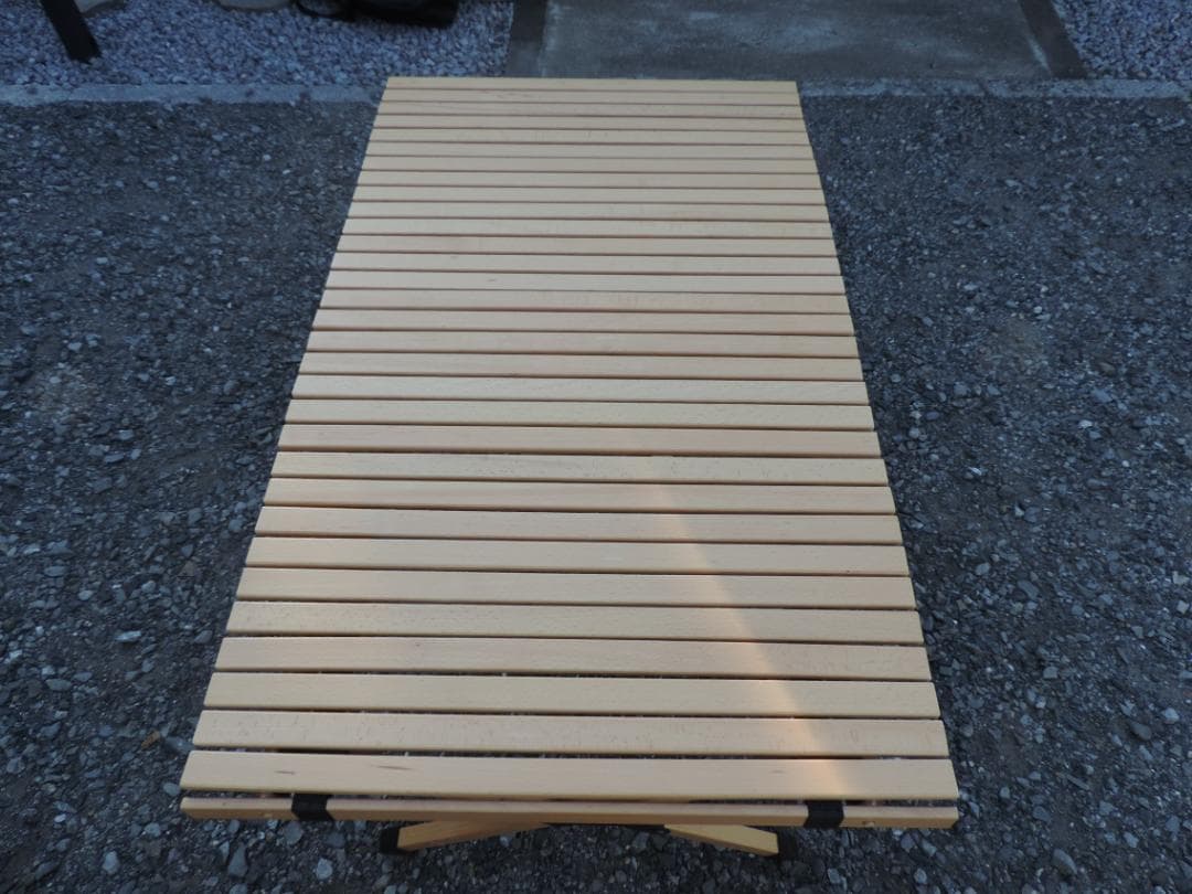 とも　FIELDOOR ウッド ロール トップ テーブル 幅120cm