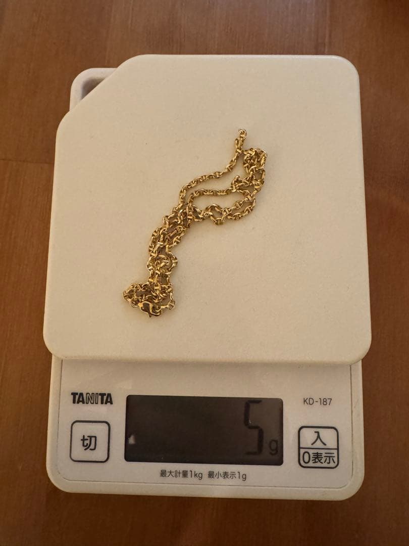 14K 2.5mm 50cm 20インチ ネックレス チェーン