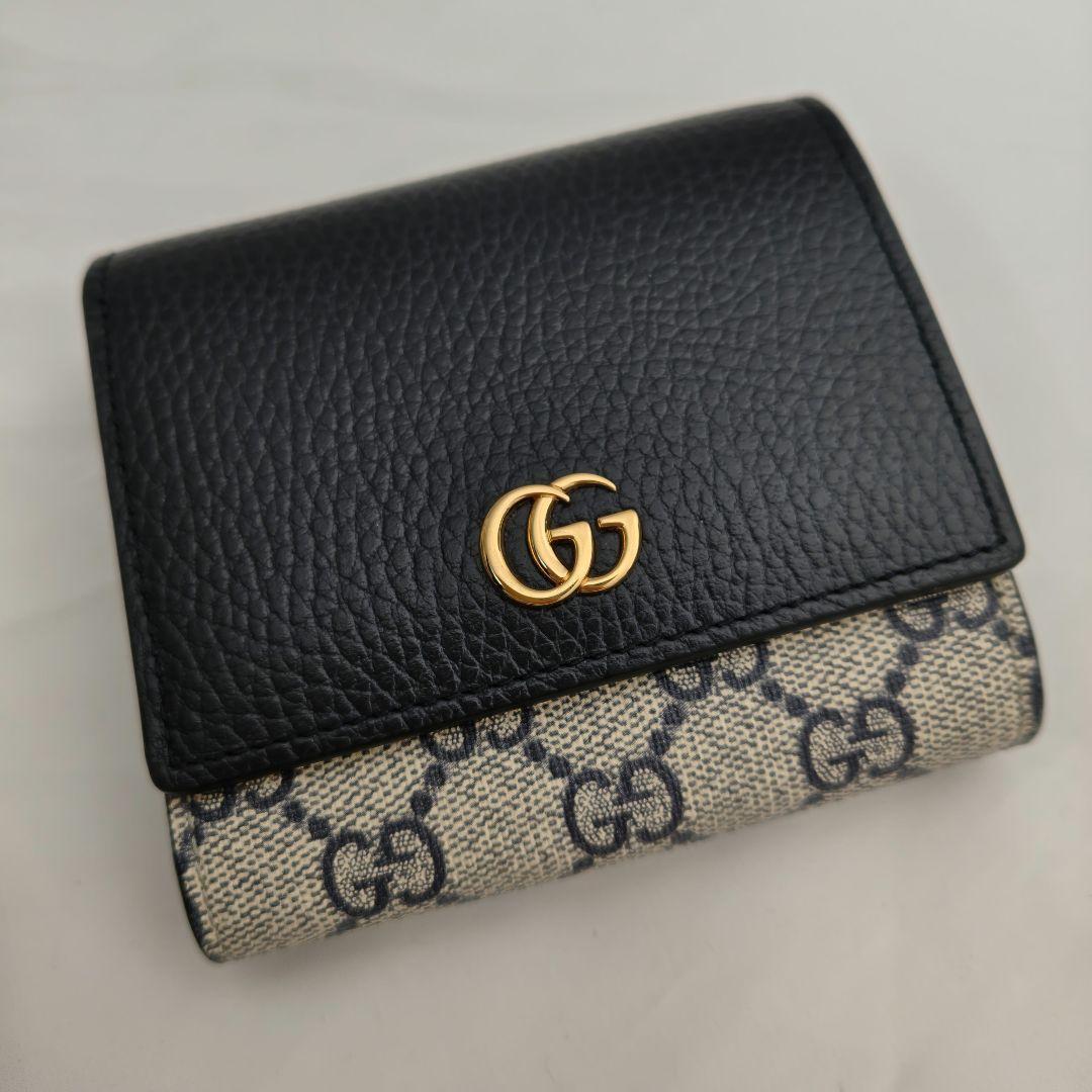 美品　グッチ財布　グッチ長財布　グッチggマーモント グッチレザー