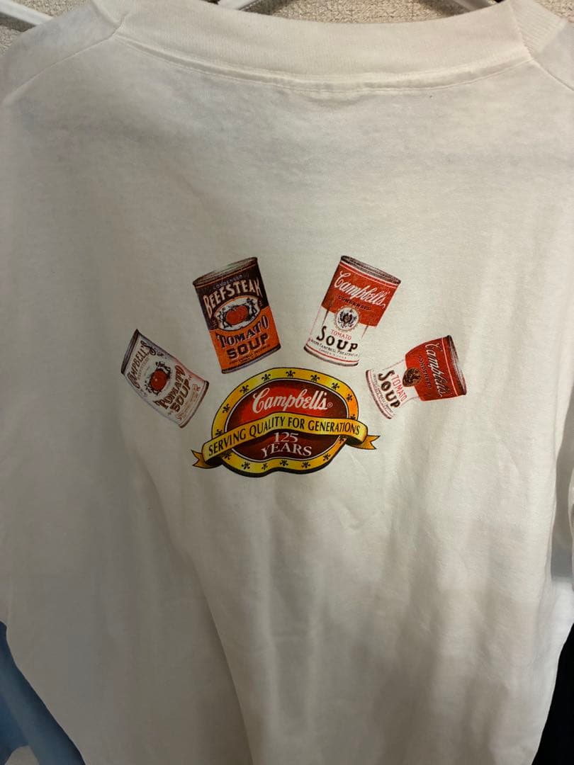フルーツオブザルーム 90s Campbell`s Soup Tシャツ　XL