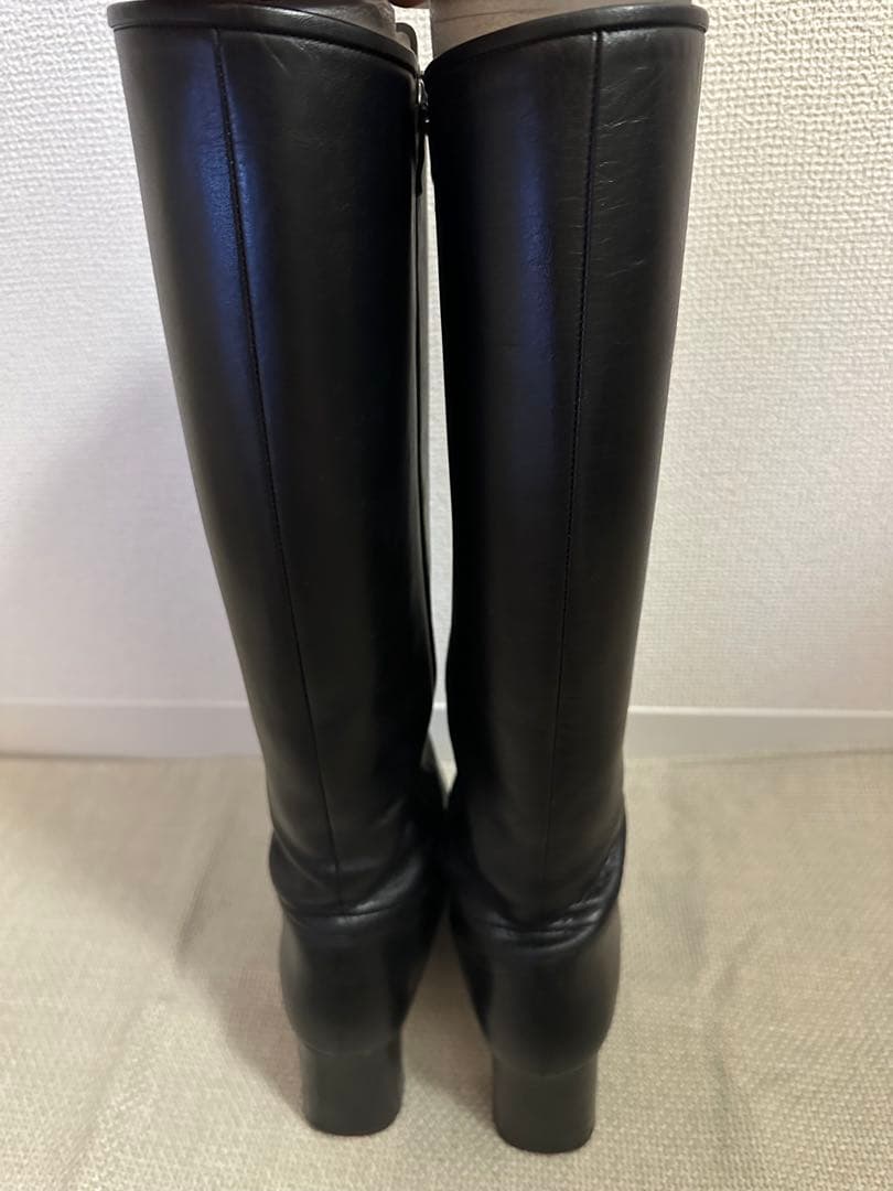 ダイアナ ブラックロングブーツ 24.5cm