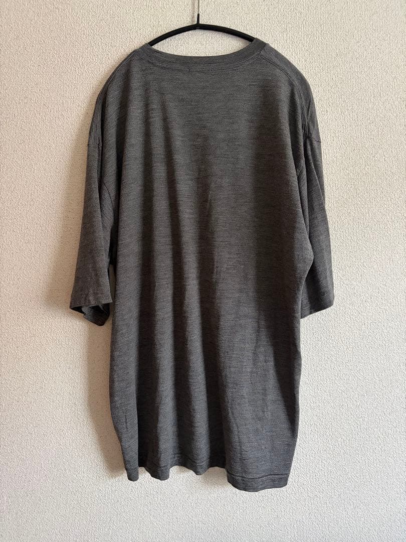 COMOLI（コモリ）サマーウール 半袖Tシャツ グレー size3