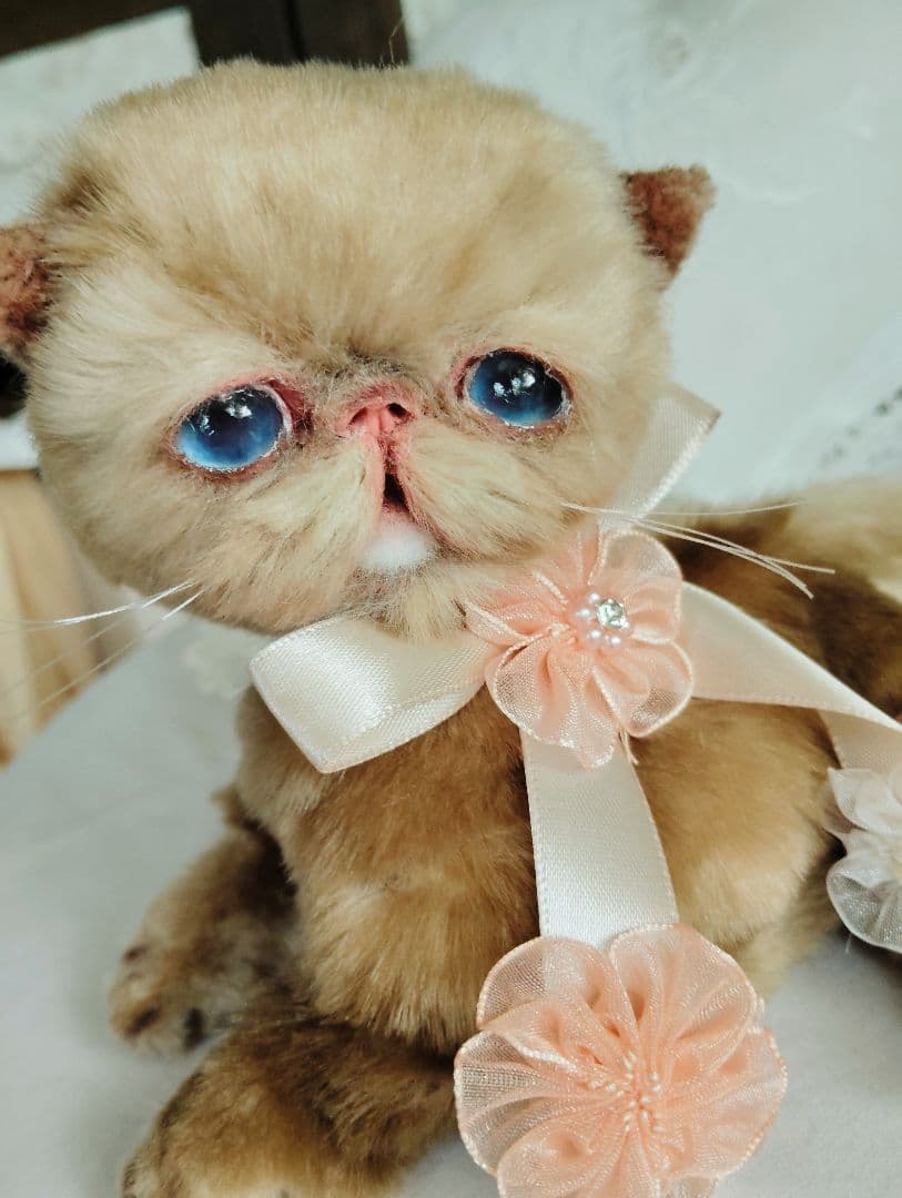 高級ファー♡短足ぽってりボディ♡子猫ちゃん♡アートドール♡ぬいぐるみ♡