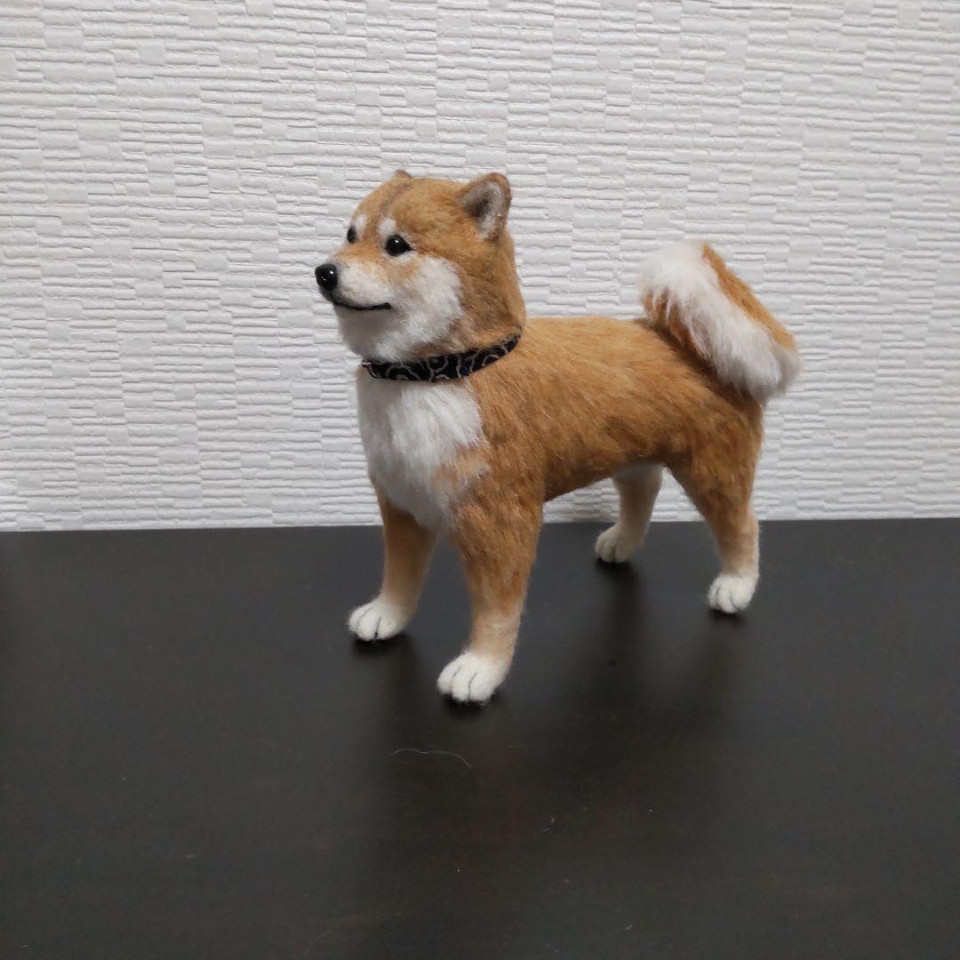 羊毛フェルト☆柴犬立ち姿☆ハンドメイド