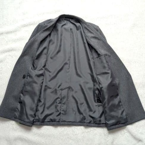 【極美品】UNIQLO ダブルジャケット XL グレー テーラードジャケット
