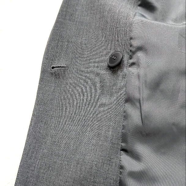 【極美品】UNIQLO ダブルジャケット XL グレー テーラードジャケット