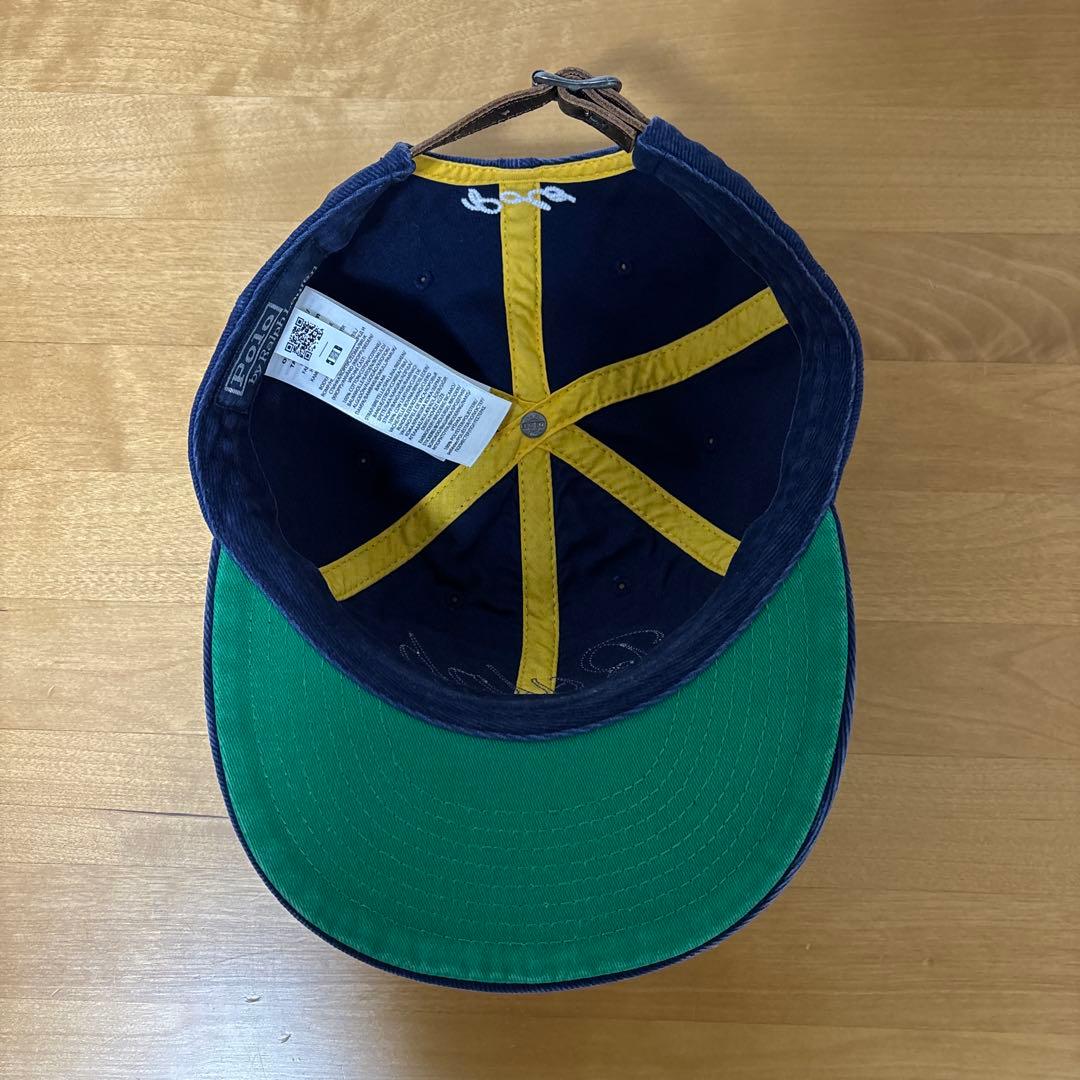 【POLO RALPH LAUREN】アップリケドツイルボールキャップ 美品！