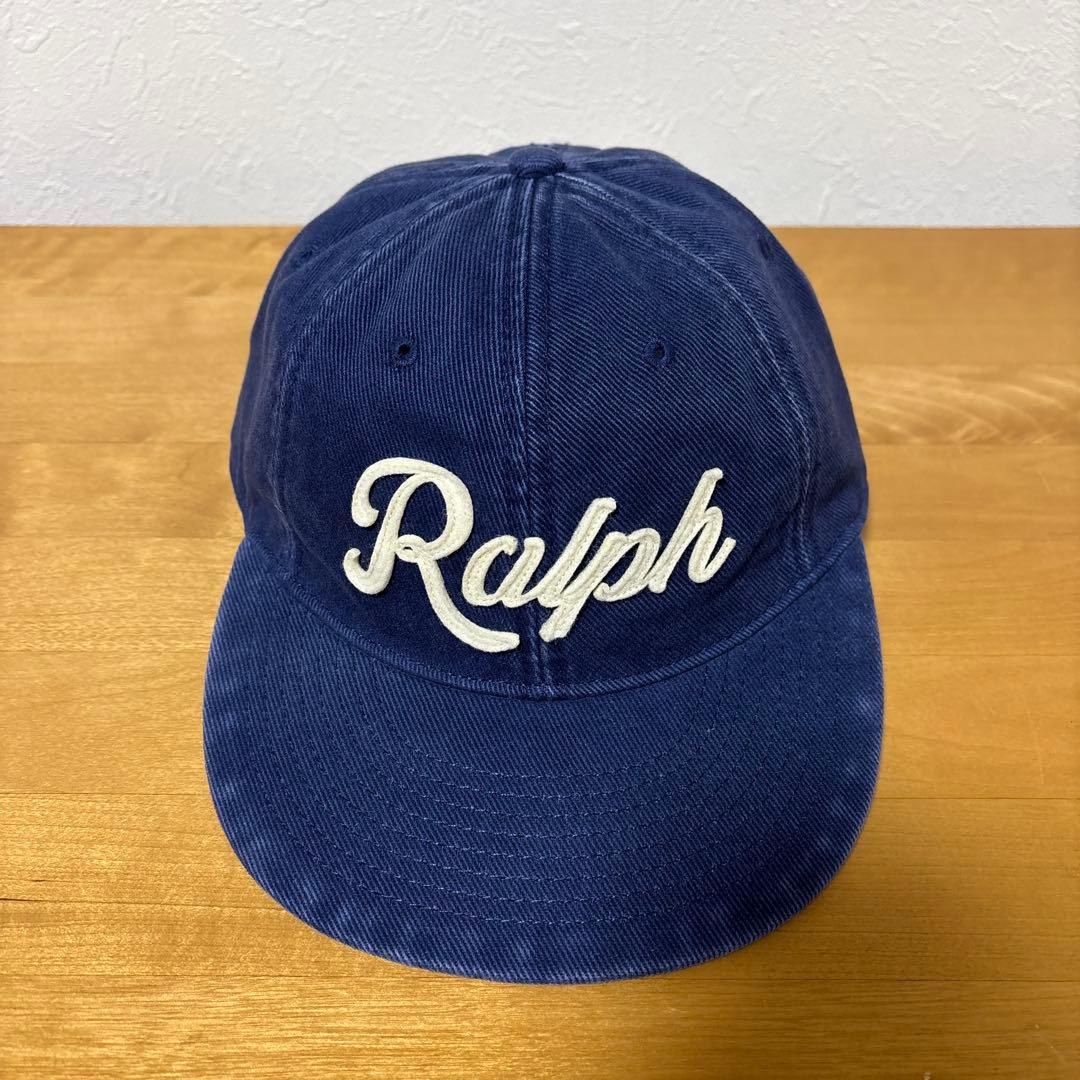 【POLO RALPH LAUREN】アップリケドツイルボールキャップ 美品！