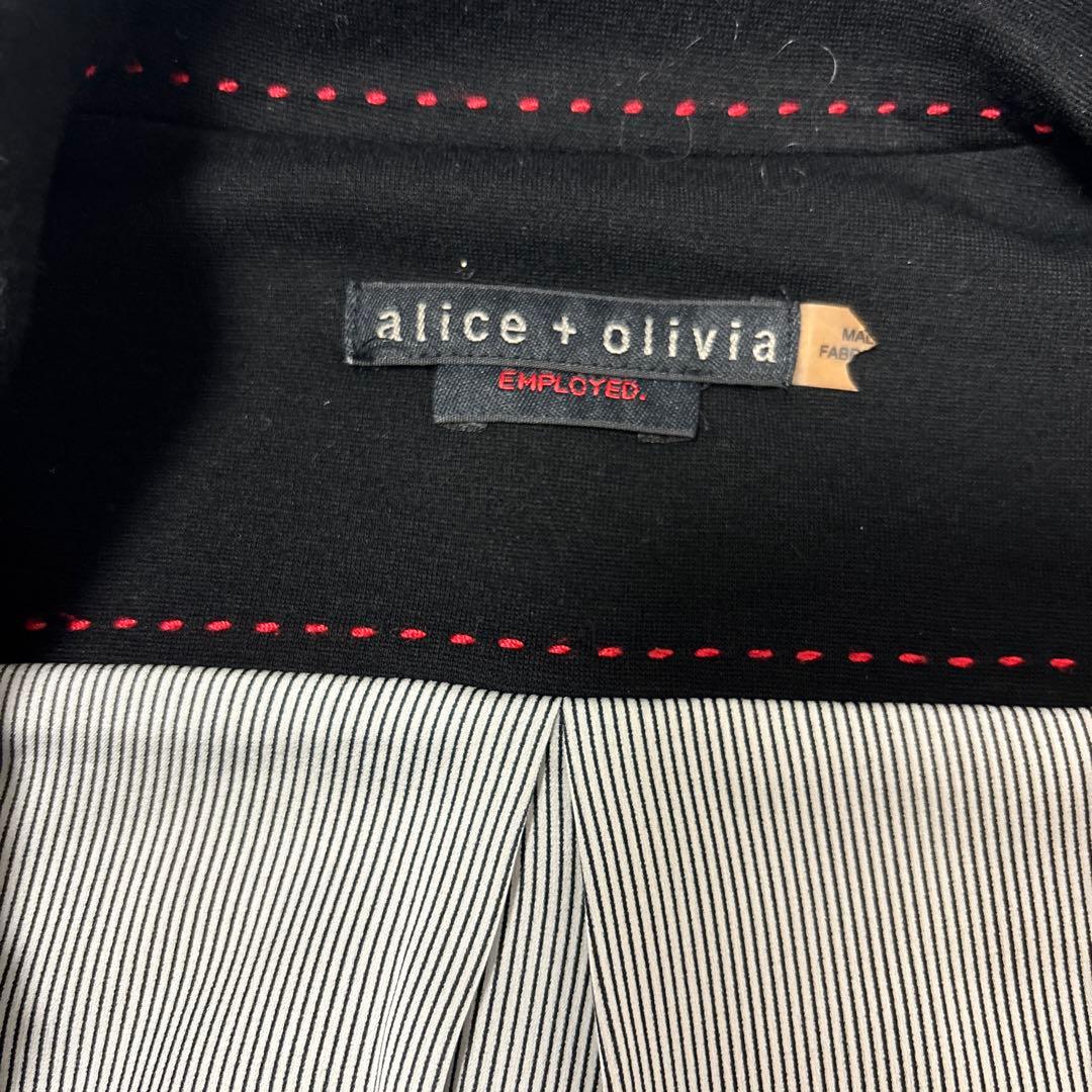 alice+olivia ボウリボンハイネック ドレスジャケット　ブラック
