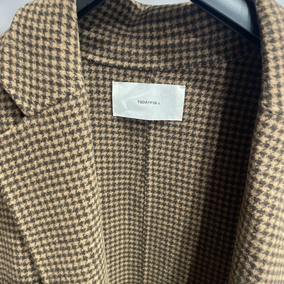 TODAYFUL Over Check Coat オーバーチェックコート　38