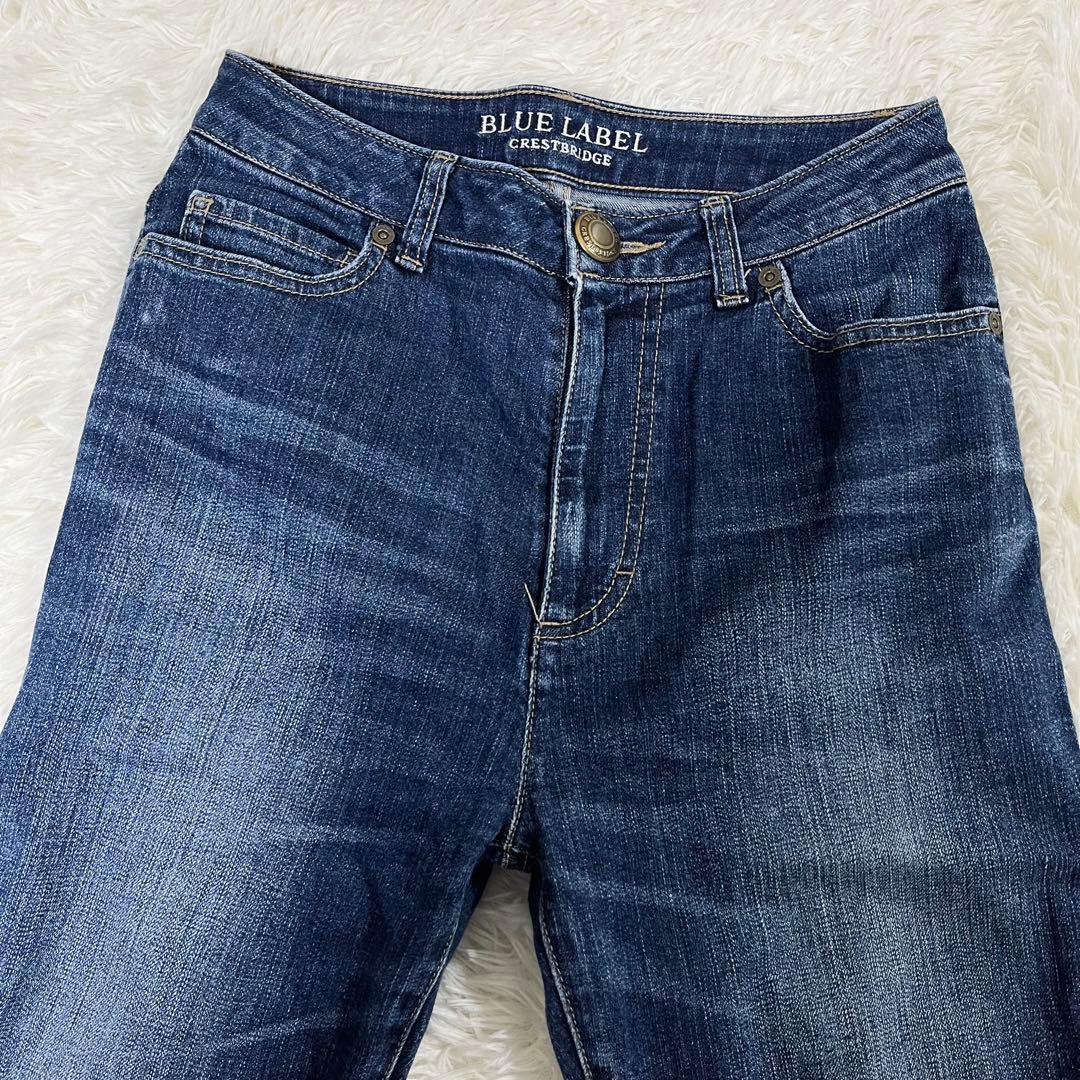美品 ブルーレーベルクレストブリッジ デニム パンツ 36 S インディゴ