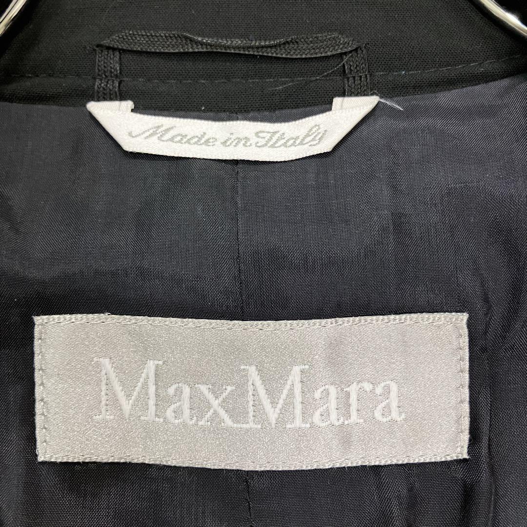 MaxMara マックスマーラ　黒 テーラードジャケット シングル サイズ44