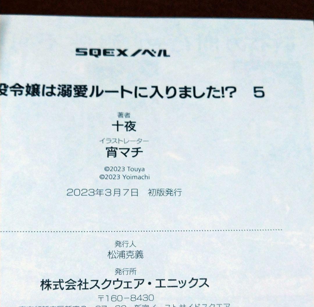 悪役令嬢は溺愛ルートに入りました!?(5) 十夜 特典 メロンブックス ワングー