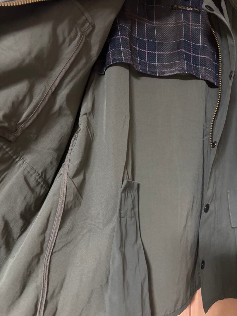 Barbour ビデイル ピーチスキン コットン ブルゾン M