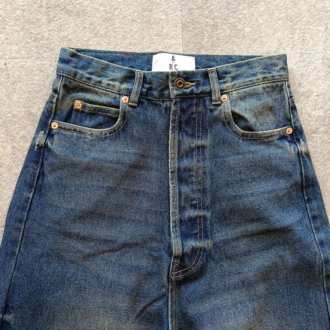【36】未使用Curentology ＜&RC＞ ワイドルーズデニムパンツ