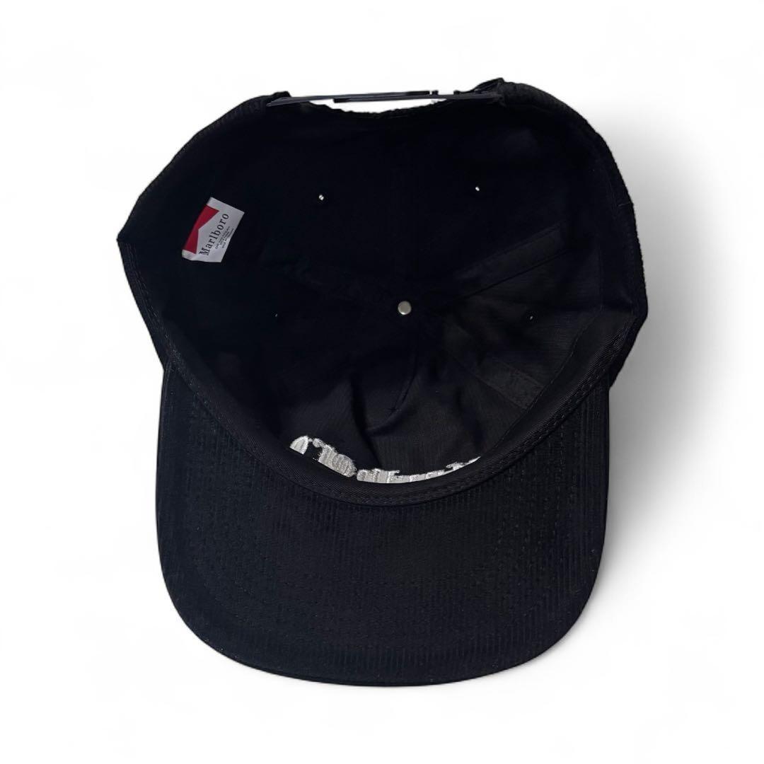Marlboro マルボロ コーデュロイキャップ CAP Black 白刺繍