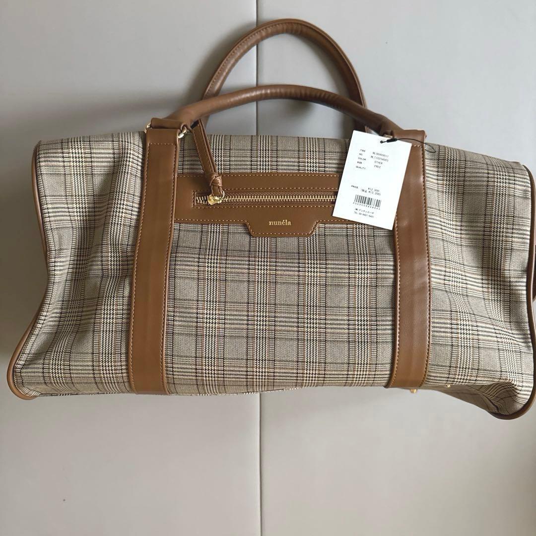 【nunela新品】トラベルボストンバッグ