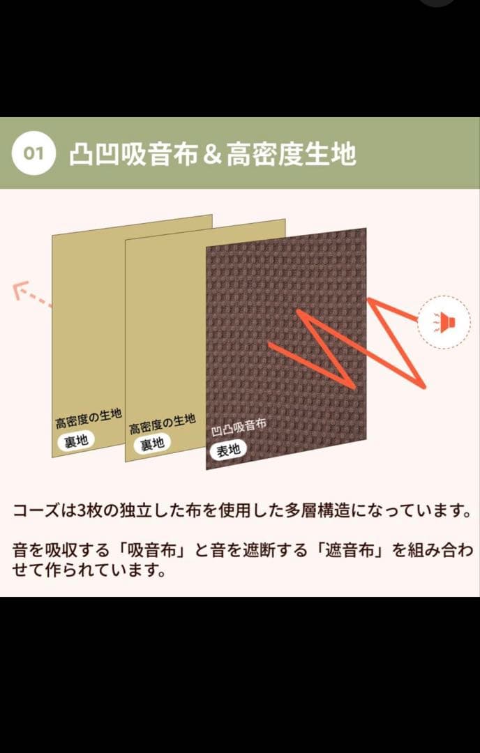 【タイムセール】遮音カーテン　ベージュ　2枚セット