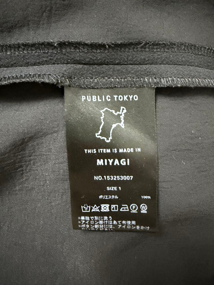 PUBLIC TOKYO ハイコンフォートリラックスジャケット　黒