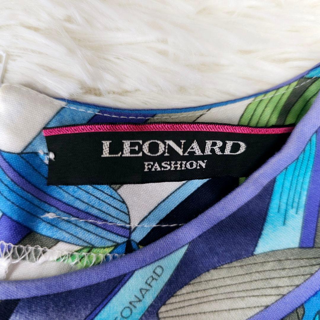 極美品　LEONARD レオナール　フラワープリント Tシャツ　38