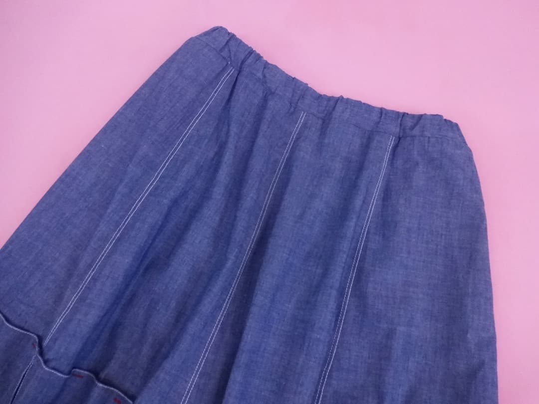 MARNI マルニ　シャンブレー素材　ギャザースカートセットアップ/ワンピース