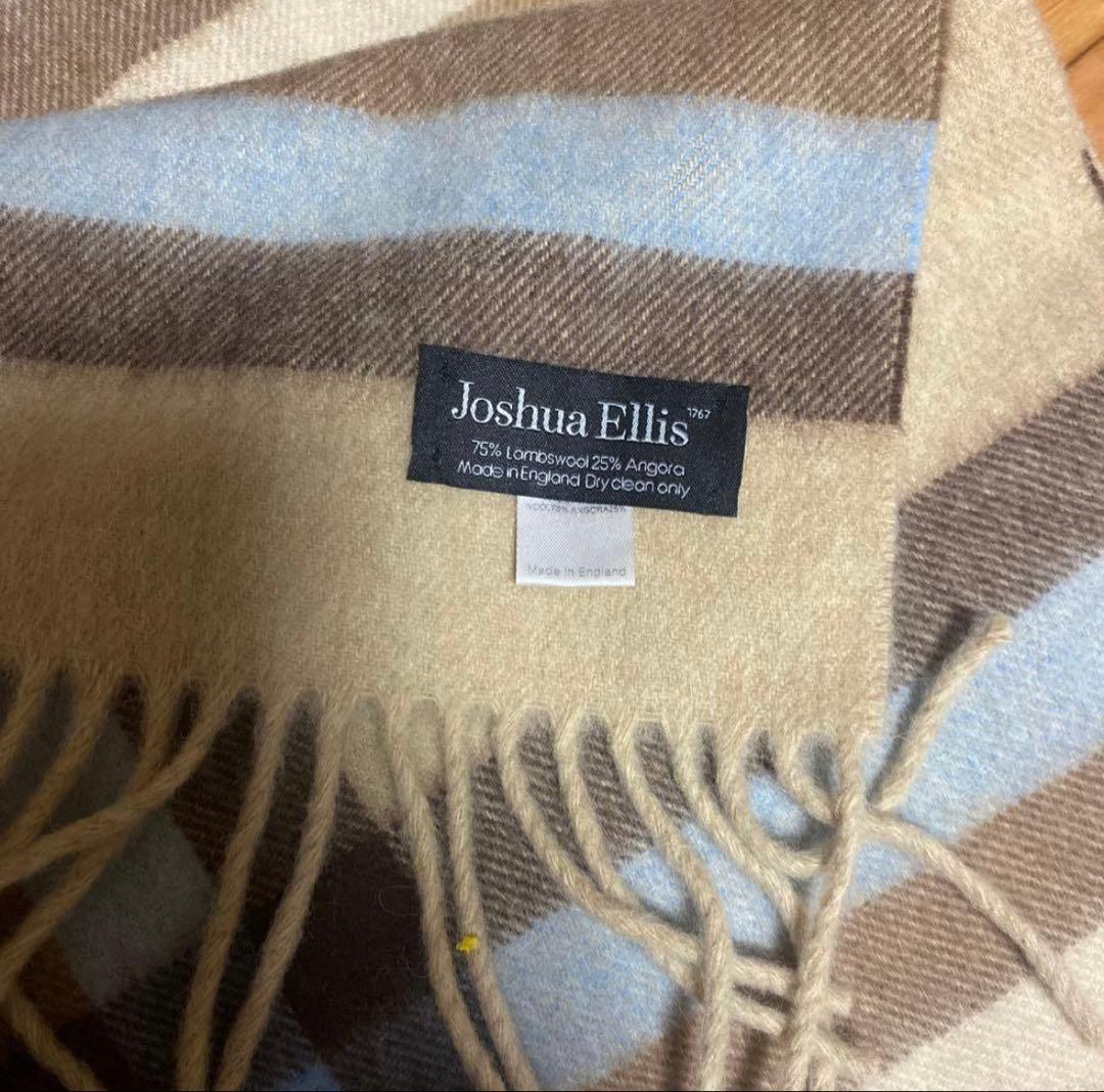 スピックアンドスパン　JOSHUA ELLIS 別注アンゴラチェックストール