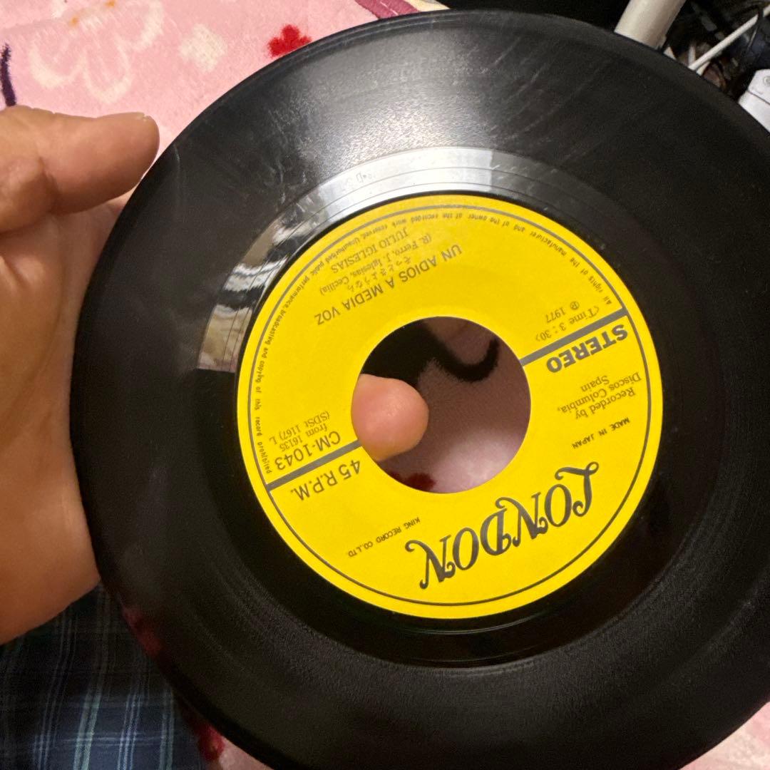 超希少 レアレコード EP フリオイグレシアス そっとさようなら CM-1043