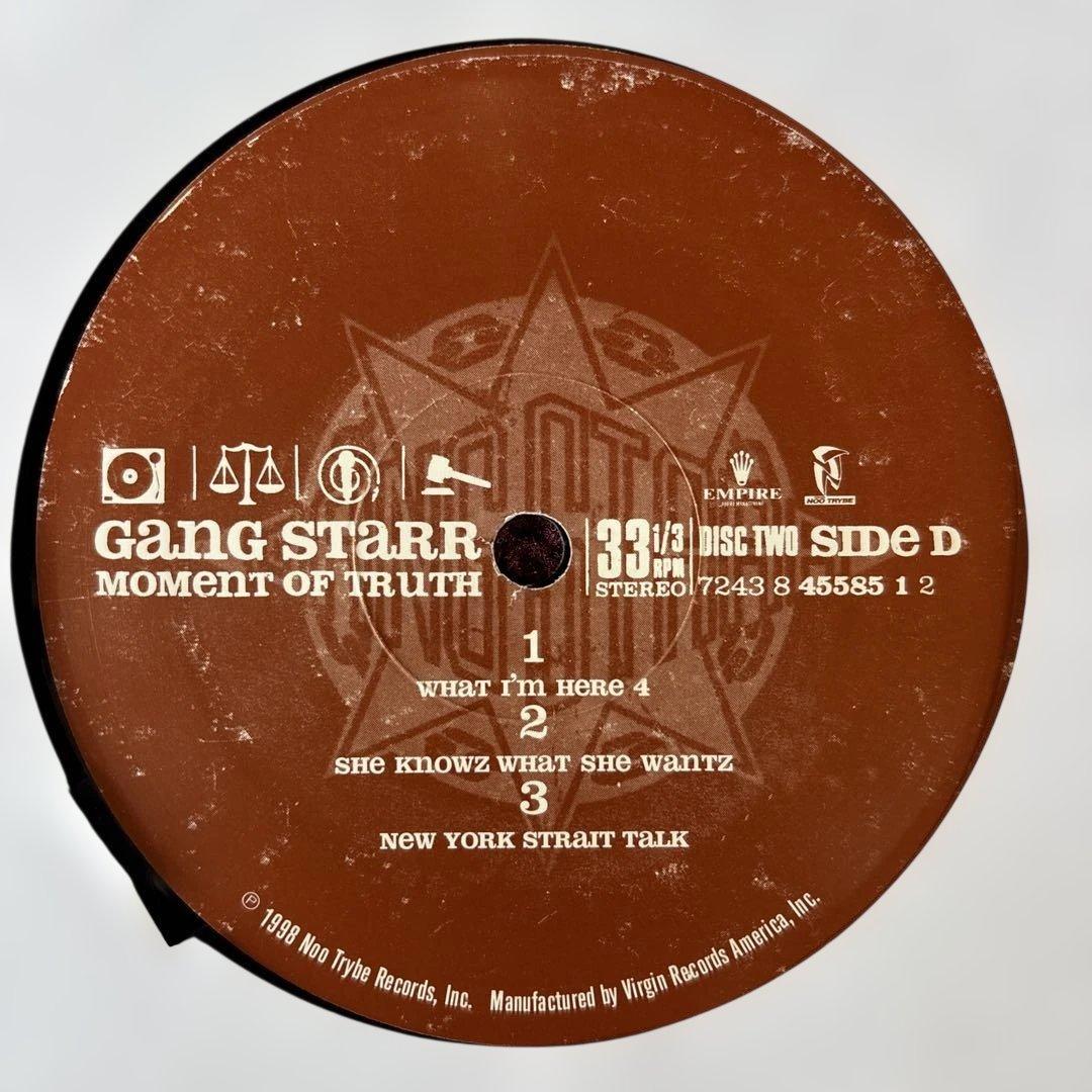 洋楽 GANG STARR MOMENT OF TRUTH 3LP