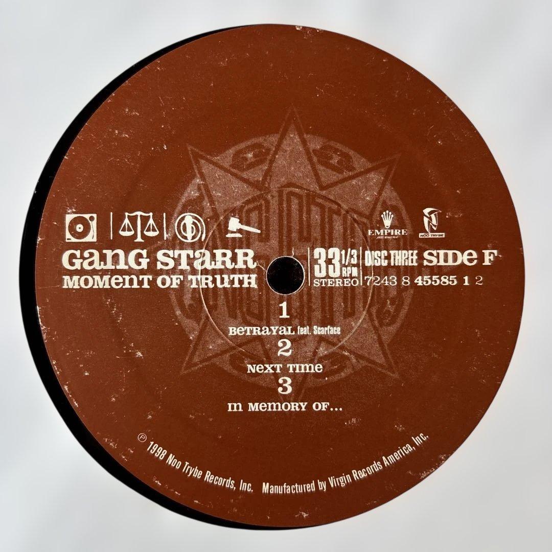 洋楽 GANG STARR MOMENT OF TRUTH 3LP