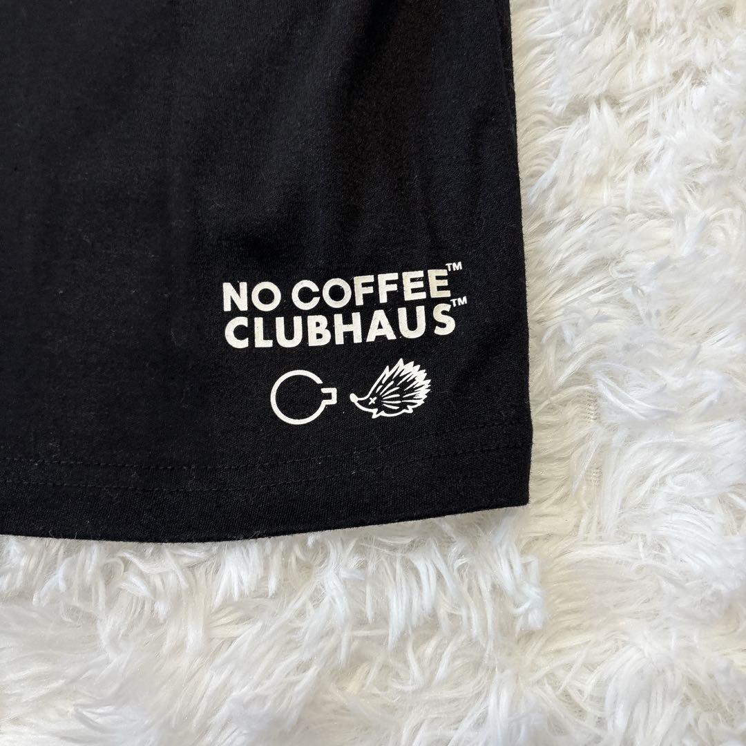 NO COFFEE　CLUB HAUS コラボ 半袖 モックネックウェアS 黒