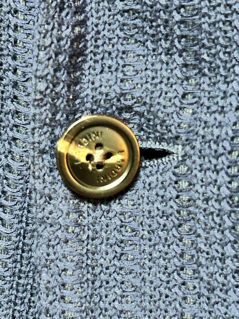 ラルディーニ LARDINI ニットジャケット 46 ネイビー 新品同様