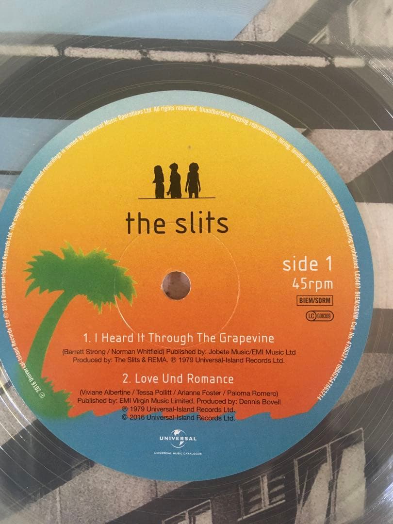 The Slits 10インチレコード 45rpm