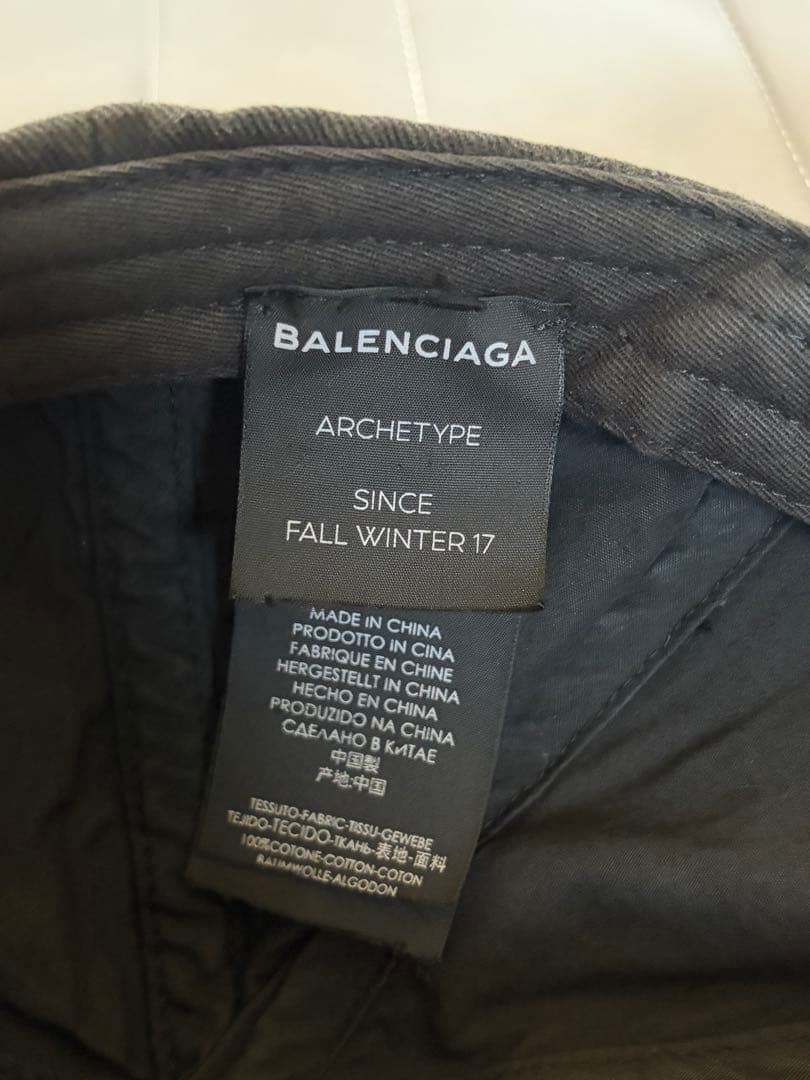 タ*ン様 balenciaga -logo Black cap-