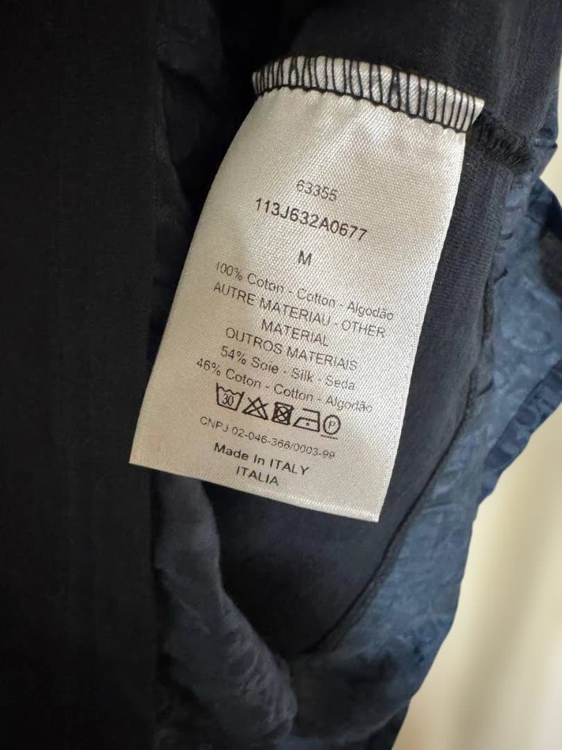 Dior HOMME（ディオールオム）異素材レイヤード風 半袖Tシャツ