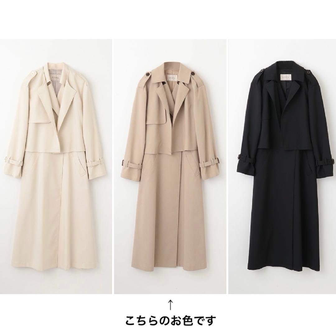 【Stola.】美人百科掲載　3wayトレンチコート　ジャケット　ジレ　38
