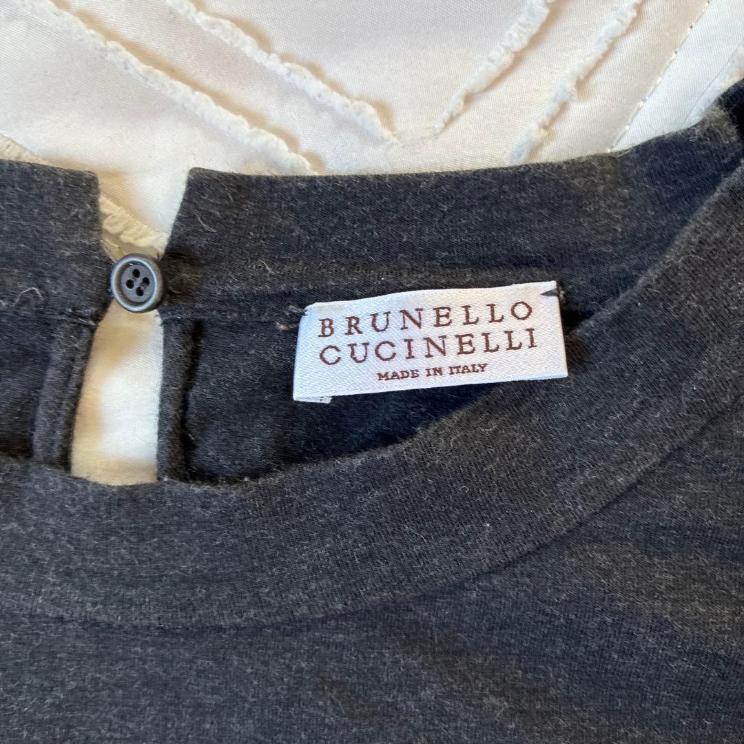 BRUNELLO CUCINELLI グレー半袖Tシャツ