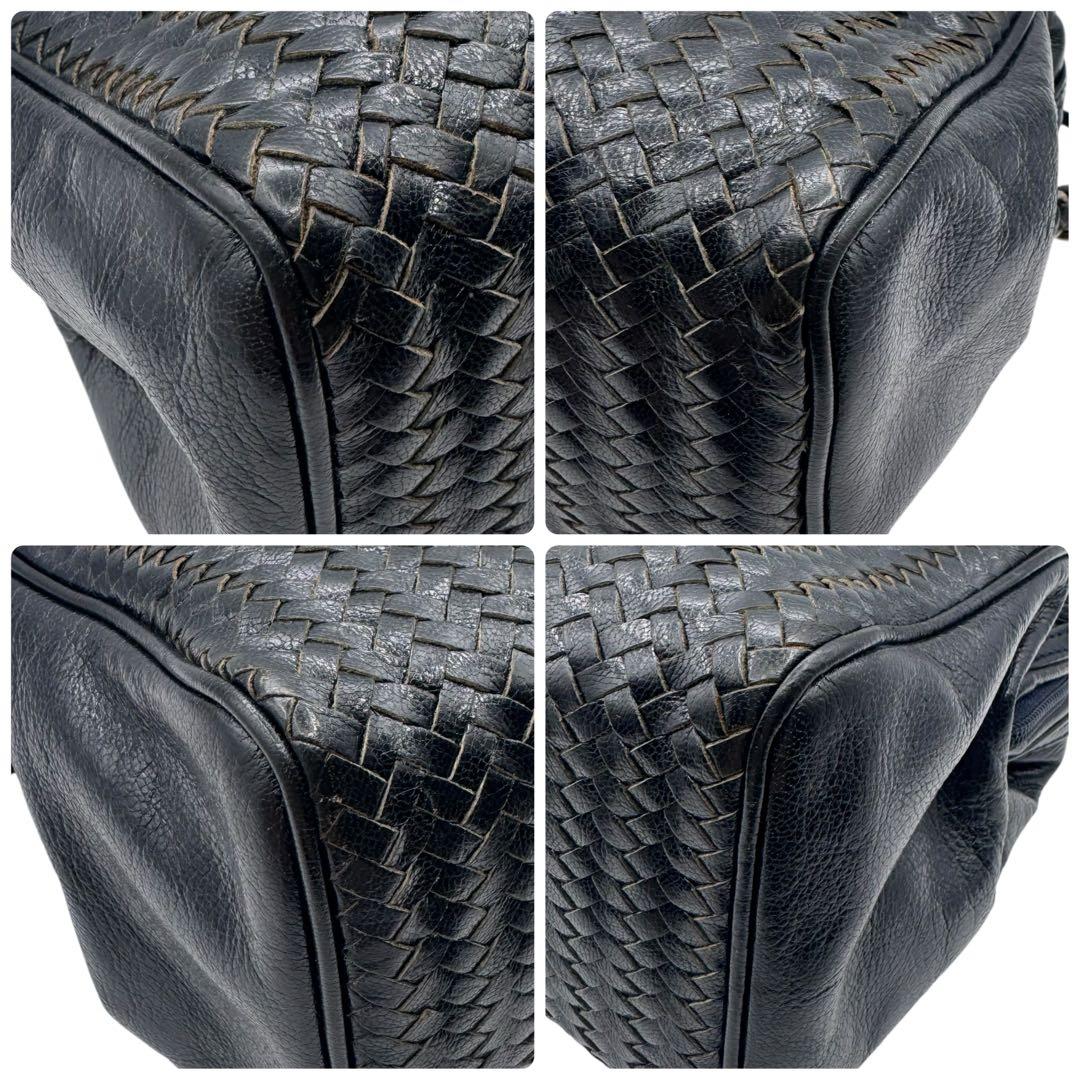 VINTAGE FENDI S.A.S期 ミニボストンレザー イントレ 黒