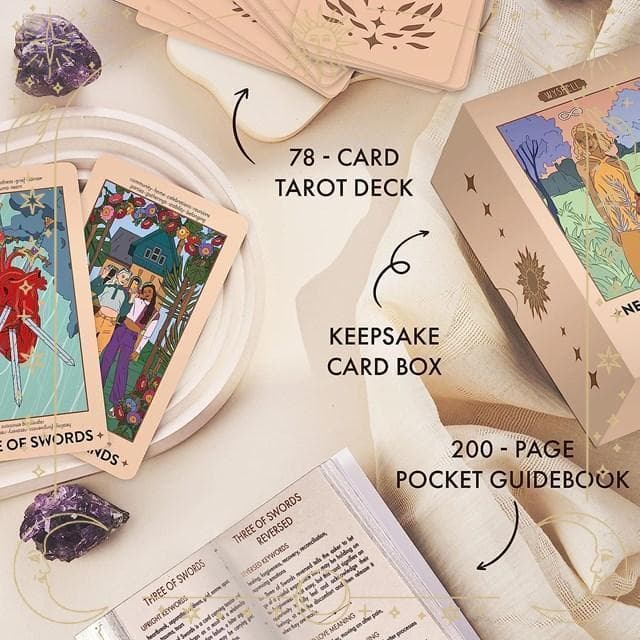 【正規品タロットカード】金縁✨豪華仕様✨フェミニンなプレミアムデッキ KW付