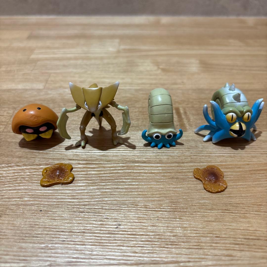 【一点もの/廃盤/化石セット】オムナイト　オムスター　カブト　カブトプス　化石付