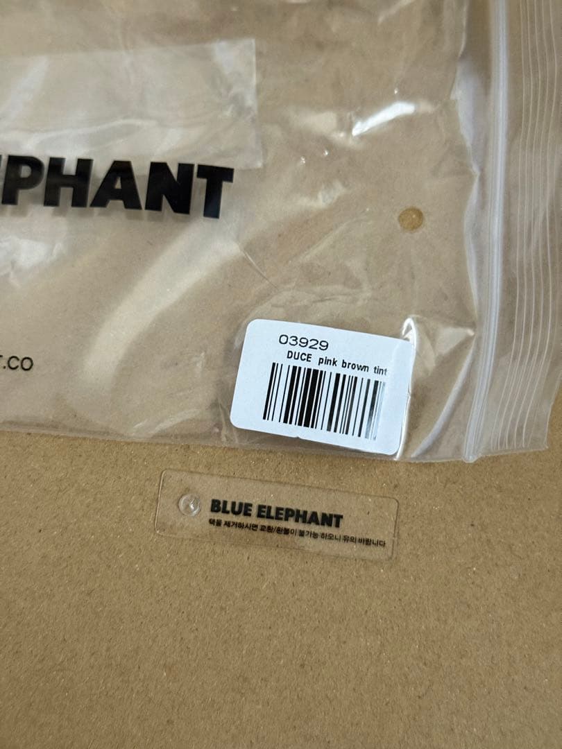 完売品　BLUE ELEPHANT DUCE pink brown tint