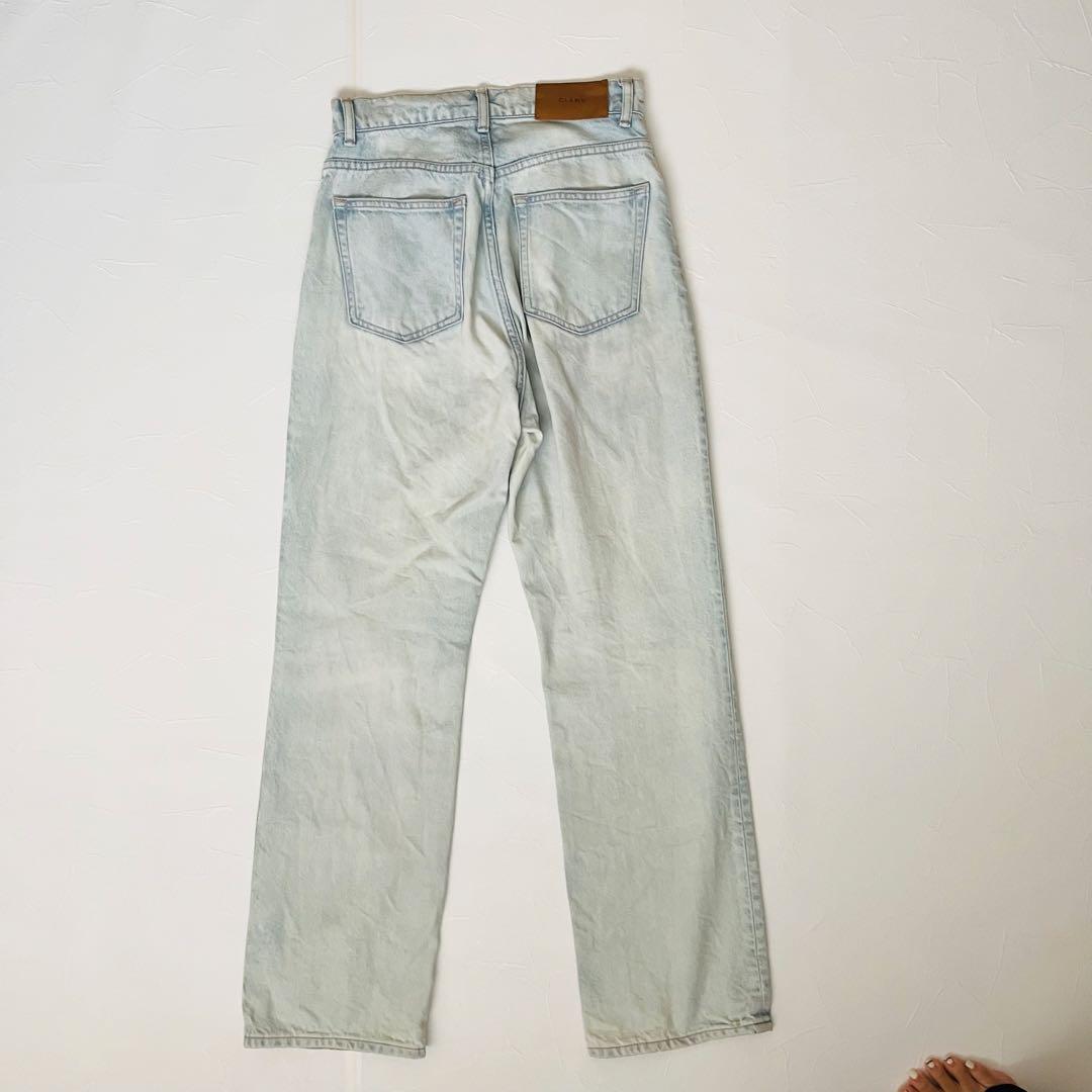 【美品】CLANE RING DENIM PANTS アイスブルー サイズ1
