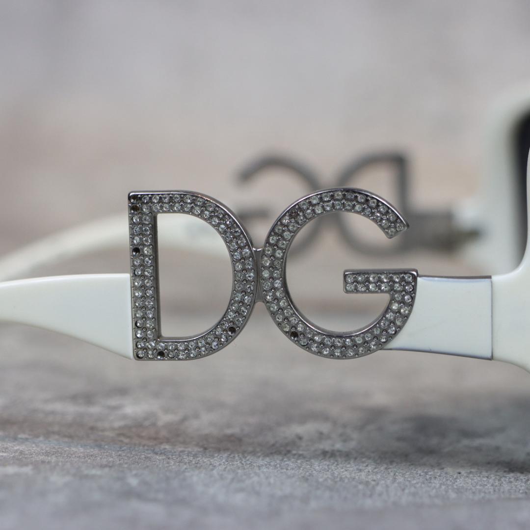 DOLCE&GABBANA ドルチェ＆ガッバーナ DGロゴ サングラス ホワイト