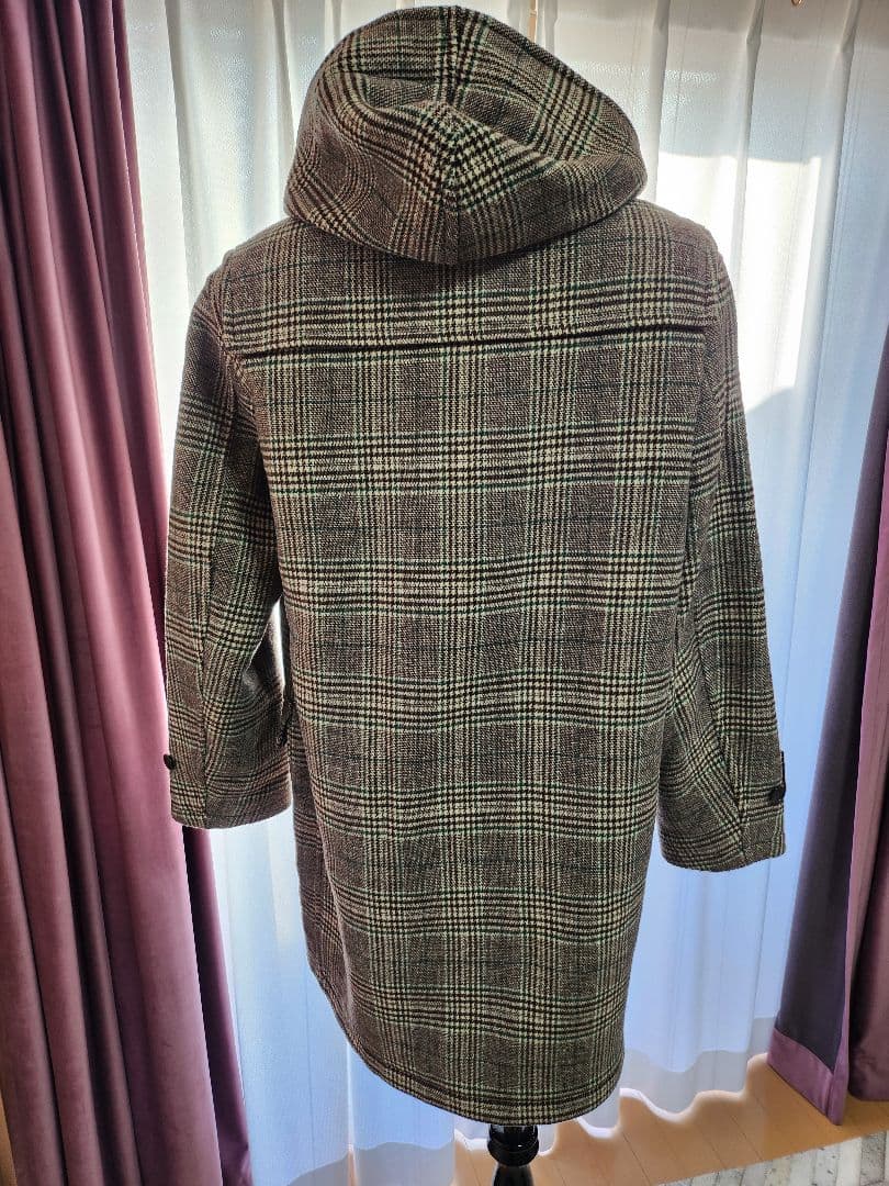 UNIQLO　JWANDERSON チェック柄 フード付きダッフルコート