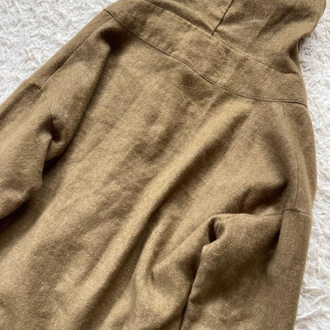 fog linen work フォグリネンワーク フード付きロングコート F