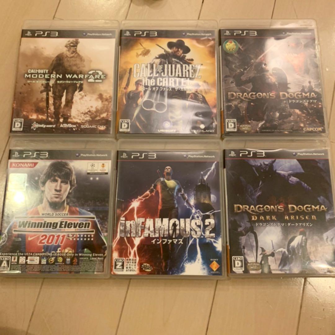 PS3 プレステーション3 本体 コントローラー×2 カセット7枚付き