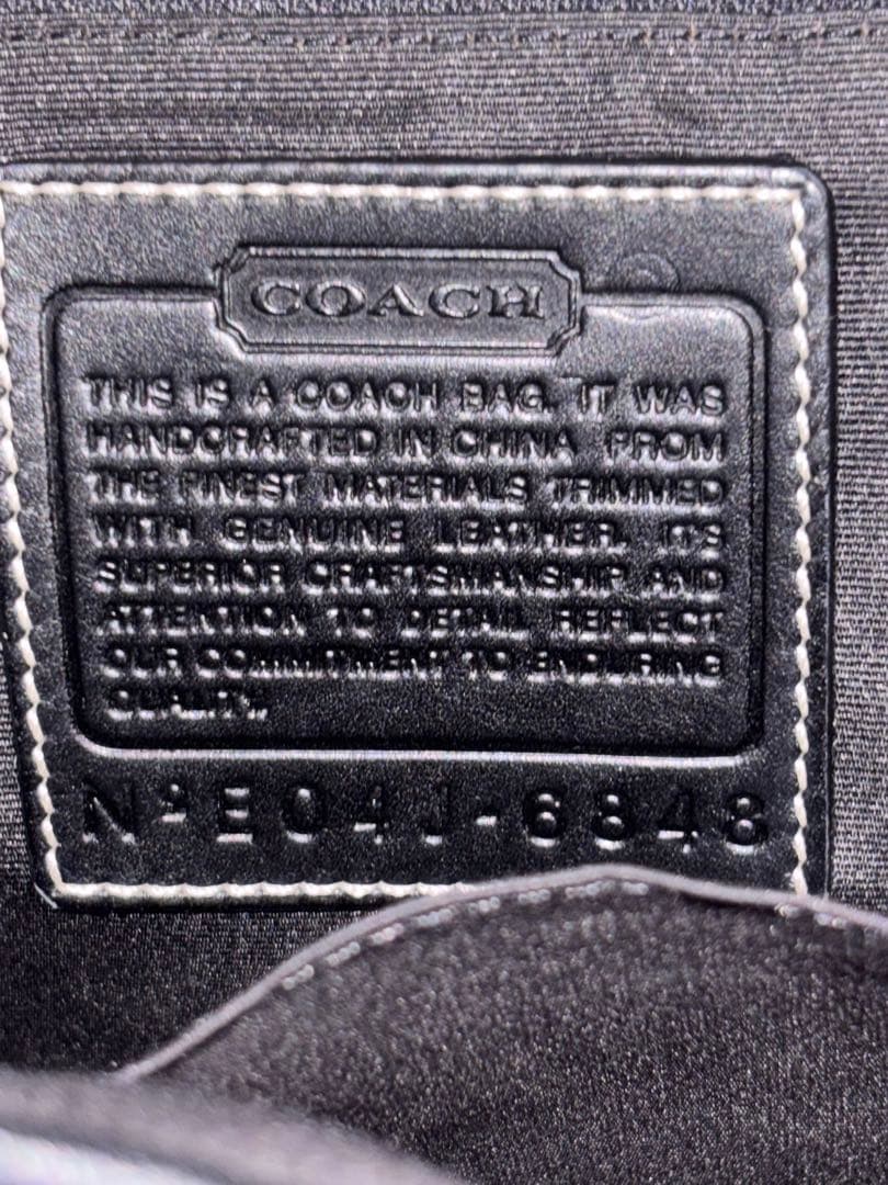 セール‼️Coach ボストンバッグ グレー/ブラック横35×横23×幅10cm