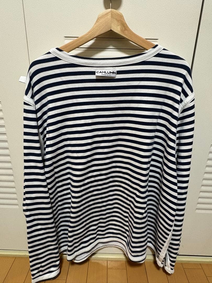 CAHLUMN Stripe French Terry ボーダー ロンT